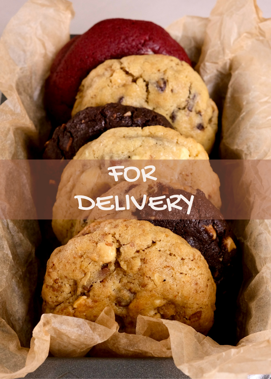 FOR DELIVERY: 6 NYC Cookies (Original Collection) | Nutella, Biscoff, Red Velvet, Bueno, Dark Choc Walnut, Two Face